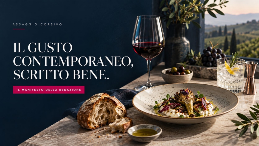 Assaggio Corsivo: il gusto contemporaneo, scritto bene.